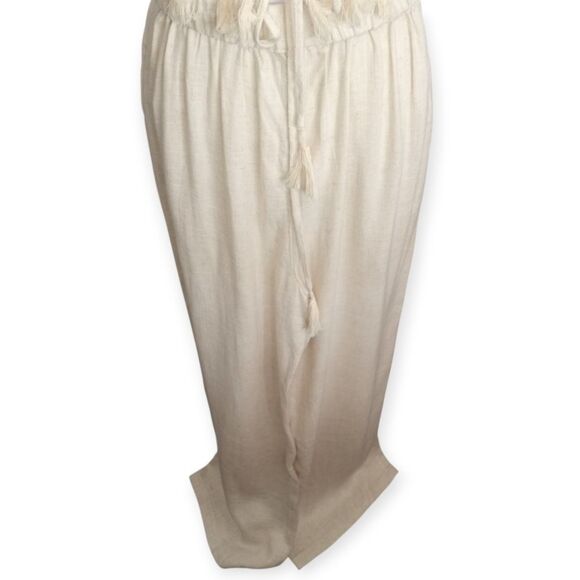 Lilyful Cream Vacay Tassel Pant Set with Fringe Sz.S NWT - Picture 7 of 13
